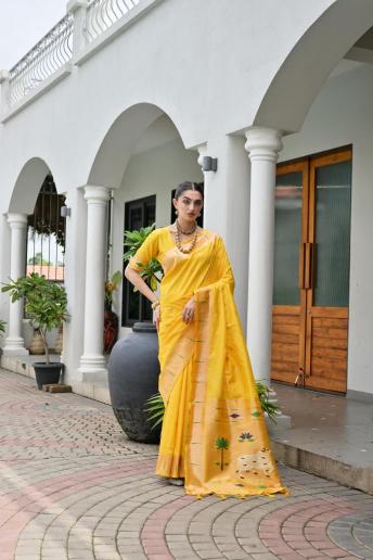 Akshara paithani silk saree wholesalers in surat with price